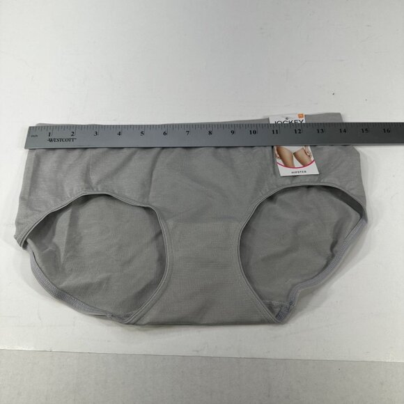 Jockey Women's Size 7 Large Panty Brief Hipster Gray New With Tags - Picture 7 of 9